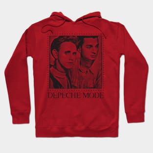 Depeche Mode 80s \ Original Faded Style Design Hoodie